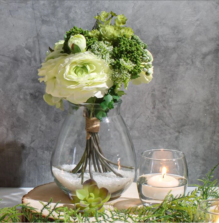 Halcyone Vintage Glass Vase Large Set Of 8 4 Halcyone Vintage Glass Vase Large Set Of 8 - Image 2