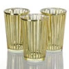 Richland Gold Stripe Glass Holder - Large Set Of 48 2 Richland Gold Stripe Glass Holder - Large Set Of 48 -Candle Decorations 9380 8671 2