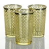 Richland Gold Lattice Glass Holder - Large Set Of 48