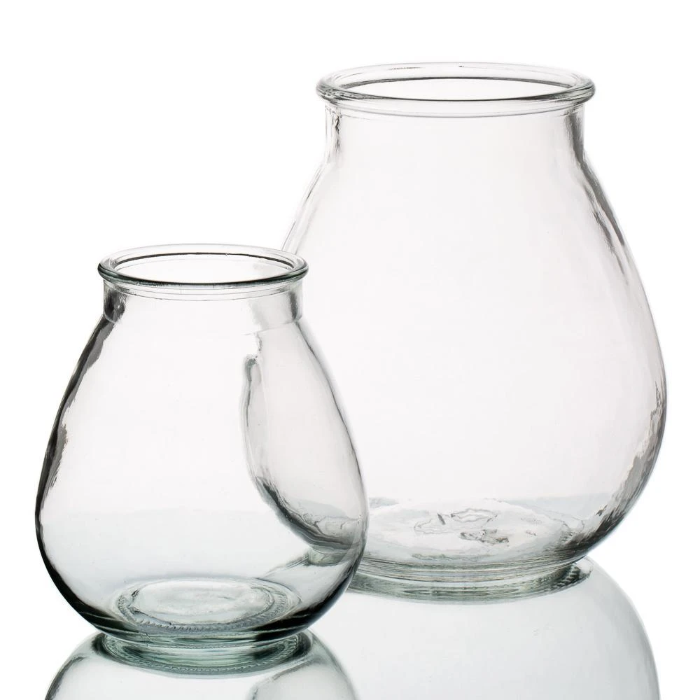 Halcyone Vintage Glass Vase Set Of 8 3 Halcyone Vintage Glass Vase Set Of 8