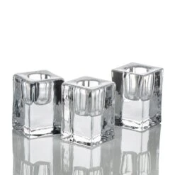 Richland Square Glass Taper Candle Holder 2.5" Set Of 48