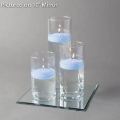 Eastland Square Mirror And Cylinder Vase Centerpiece With Richland 3" Floating Candles Set Of 84 -Candle Decorations 967A4176 Edit 92e73d4c c309 4f5a 9220 4ba66cb41c60