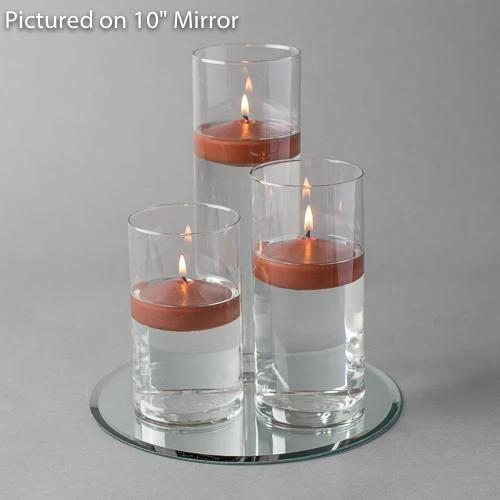 Eastland Round Mirror And Cylinder Vase Centerpiece With Richland 3" Floating Candles Set Of 84 7 Eastland Round Mirror And Cylinder Vase Centerpiece With Richland 3" Floating Candles Set Of 84 - Image 5