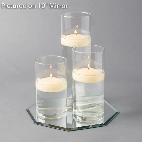 Eastland Octagon Mirror And Cylinder Vase Centerpiece With Richland 3" Floating Candles Set Of 84 7 Eastland Octagon Mirror And Cylinder Vase Centerpiece With Richland 3" Floating Candles Set Of 84 - Image 5