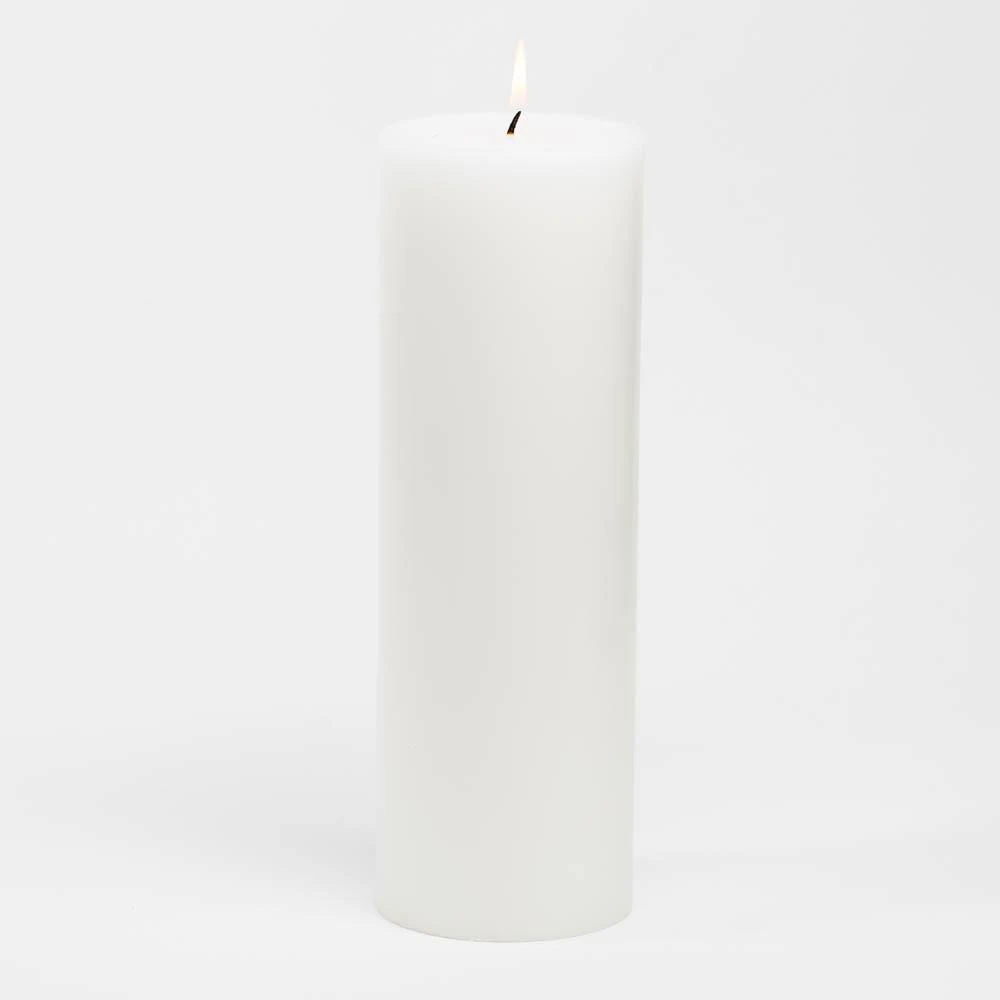 Richland 4" X 12" White Pillar Candle Set Of 6 3 Richland 4" X 12" White Pillar Candle Set Of 6