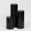 Richland Pillar Candles 4"x6", 4"x9" & 4"x12" Black Set Of 18