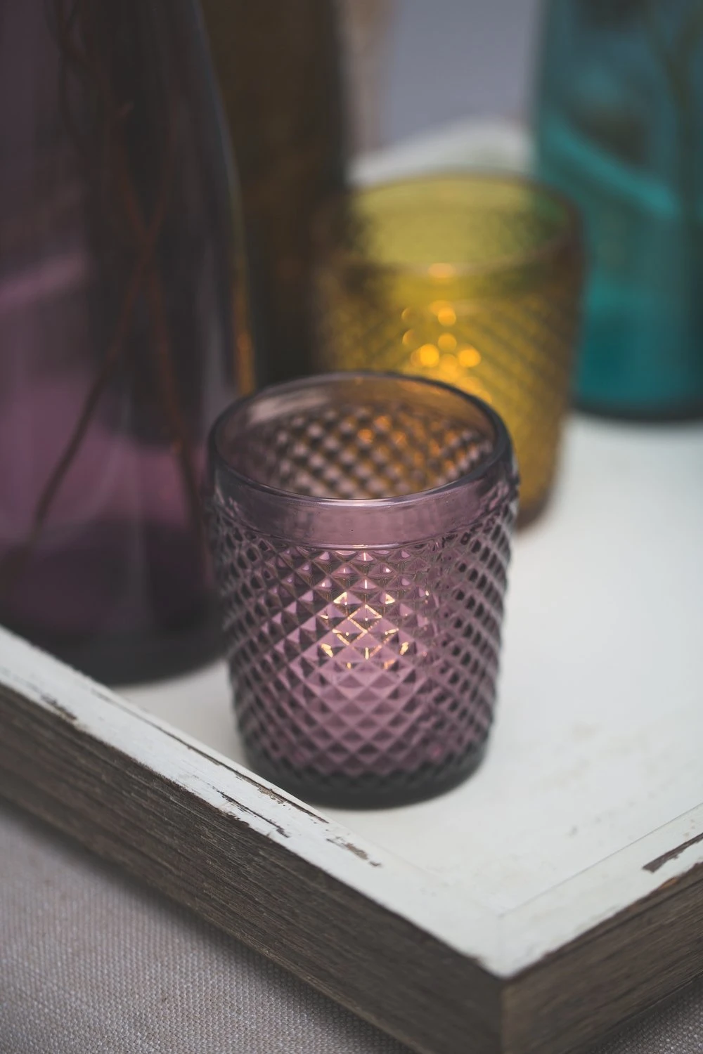 Richland Diamond Candle Holder Purple Set Of 48 4 Richland Diamond Candle Holder Purple Set Of 48 - Image 2