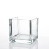 Richland Square Glass Cube Vase 4" Set Of 12 -Candle Decorations 967a0126 edit 1