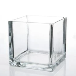 Richland Square Glass Cube Vase Set Of 3 (4"/5"/6") -Candle Decorations 967a0130 edit 2