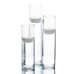 Richland Floating Candles & Sloan Cylinder Vases Set Of 3