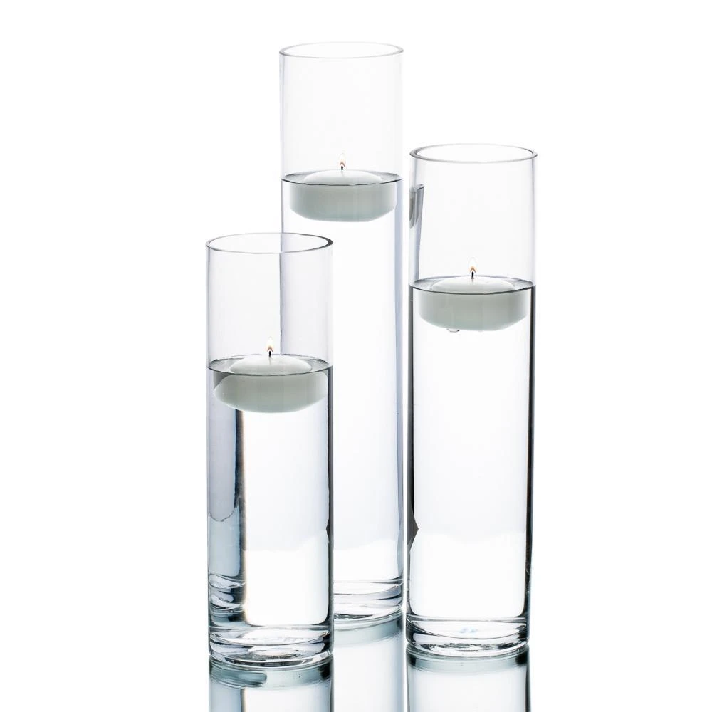 Richland Floating Candles & Sloan Cylinder Vases Set Of 3 3 Richland Floating Candles & Sloan Cylinder Vases Set Of 3