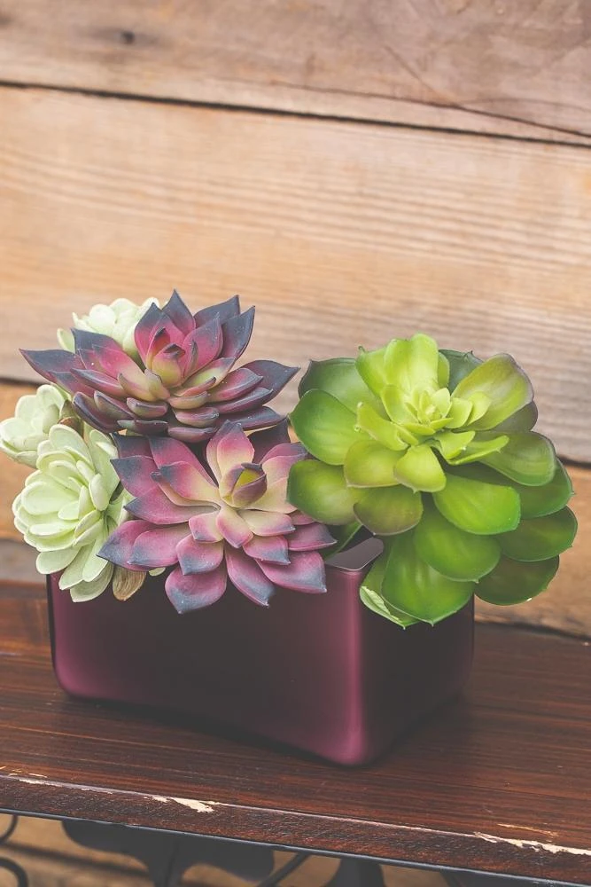 Richland Marlee Square Vase Mauve Set Of 6 4 Richland Marlee Square Vase Mauve Set Of 6 - Image 2