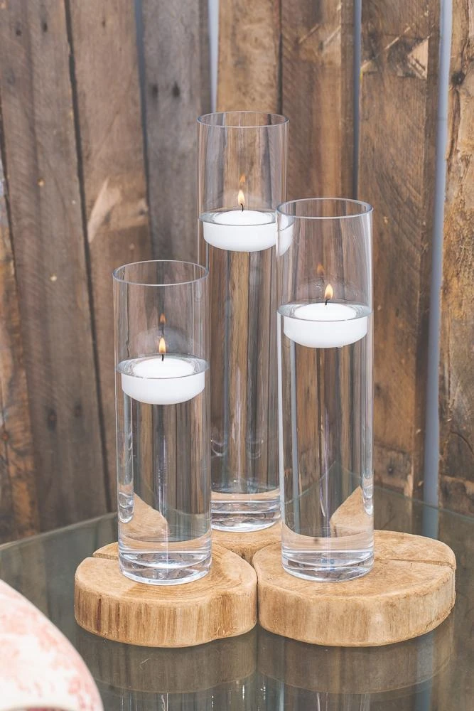Richland Floating Candles & Sloan Cylinder Vases Set Of 3 4 Richland Floating Candles & Sloan Cylinder Vases Set Of 3 - Image 2