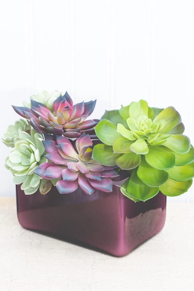 Richland Marlee Square Vase Mauve Set Of 6 5 Richland Marlee Square Vase Mauve Set Of 6 - Image 3