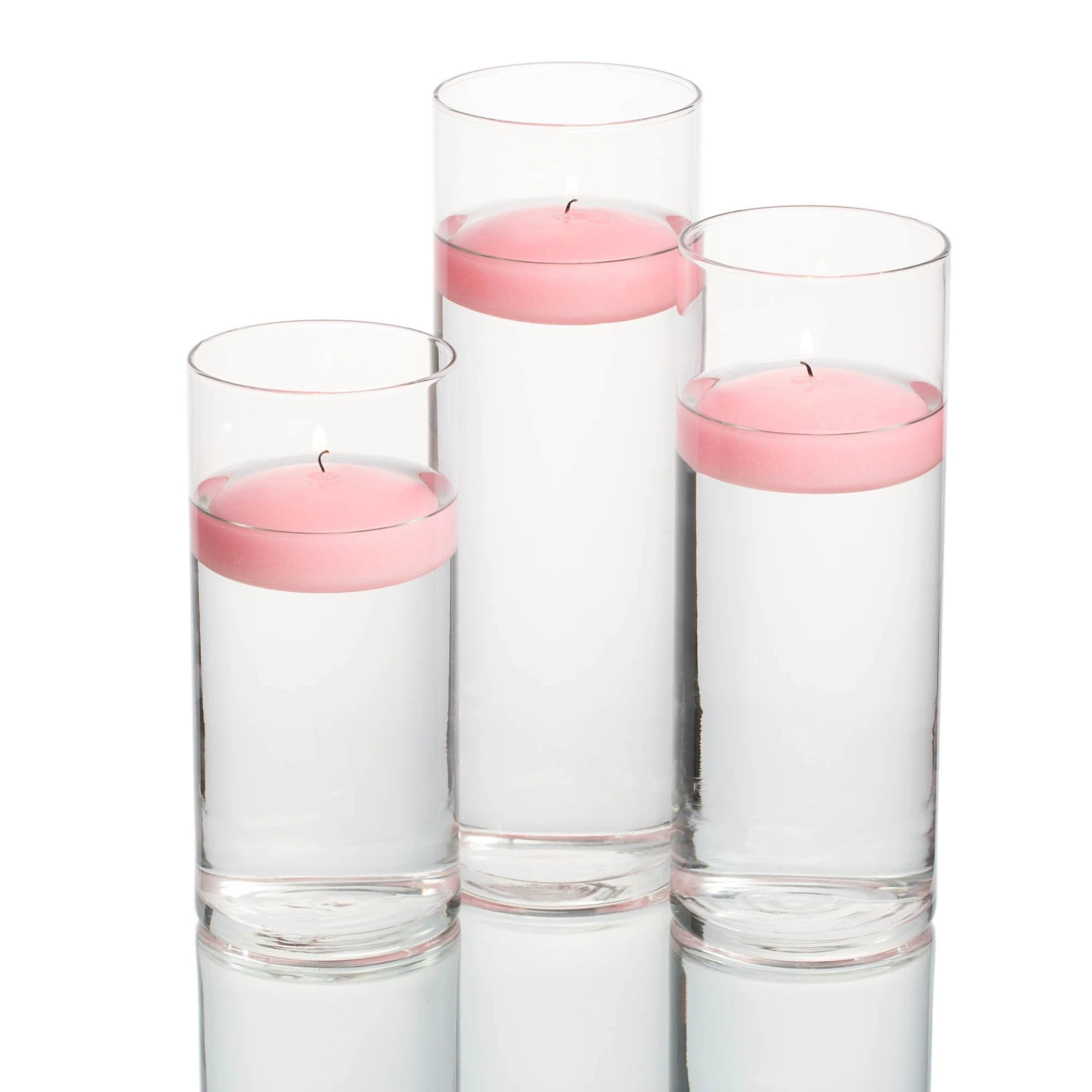 Richland Floating Candles & Eastland Cylinder Holders Set Of 3 6 Richland Floating Candles & Eastland Cylinder Holders Set Of 3 - Image 4