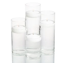 Richland Floating Candles & Eastland Cylinder Holders Set Of 48