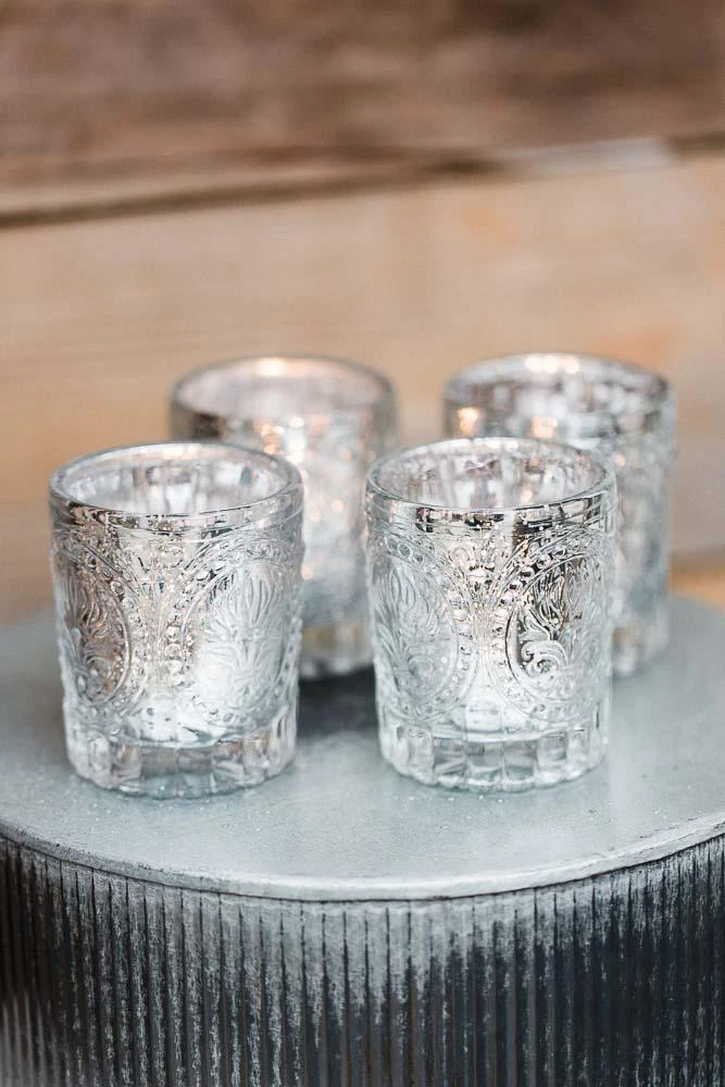 Richland Mercury Votive Holders Primrose Silver Set Of 48 4 Richland Mercury Votive Holders Primrose Silver Set Of 48 - Image 2