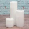 Richland Flameless LED Pillar Candles 3"x3", 3"x6" & 3"x9" White Set Of 3 -Candle Decorations 967a3047 7