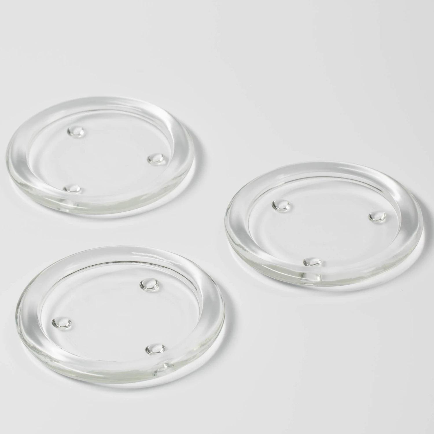 Eastland Glass Pillar Plate Round 4” Set Of 12 3 Eastland Glass Pillar Plate Round 4” Set Of 12
