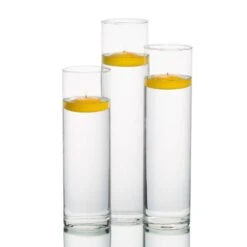 Eastland Tall Cylinder Vases With Richland Floating Candles Set Of 3 -Candle Decorations 967a3524 edit 2