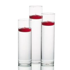 Eastland Tall Cylinder Vases With Richland Floating Candles Set Of 3 -Candle Decorations 967a3542 edit