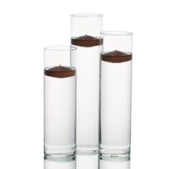 Eastland Tall Cylinder Vases With Richland Floating Candles Set Of 3 -Candle Decorations 967a3544 edit