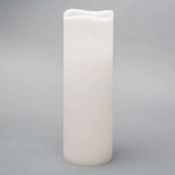 Richland 4" X 12" Large LED Pillar Candle With Wavy Top