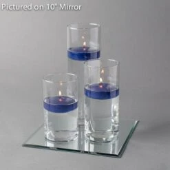 Eastland Square Mirror And Cylinder Vase Centerpiece With Richland 3" Floating Candles Set Of 7 -Candle Decorations 967a4171 edit