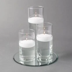 Eastland Round Mirror And Cylinder Vase Centerpiece With Richland 3" Floating Candles Set Of 7 23 Eastland Round Mirror And Cylinder Vase Centerpiece With Richland 3" Floating Candles Set Of 7 -Candle Decorations 967a4180 edit 2 2