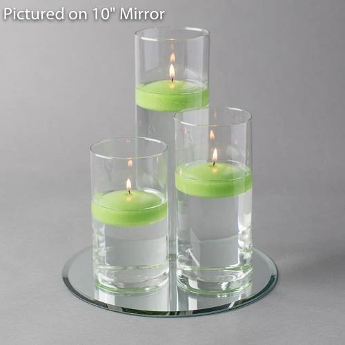 Eastland Round Mirror And Cylinder Vase Centerpiece With Richland 3" Floating Candles Set Of 7 16 Eastland Round Mirror And Cylinder Vase Centerpiece With Richland 3" Floating Candles Set Of 7 - Image 14