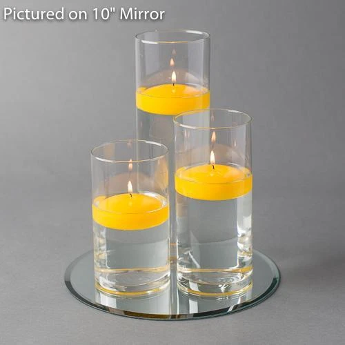 Eastland Round Mirror And Cylinder Vase Centerpiece With Richland 3" Floating Candles Set Of 7 13 Eastland Round Mirror And Cylinder Vase Centerpiece With Richland 3" Floating Candles Set Of 7 - Image 11