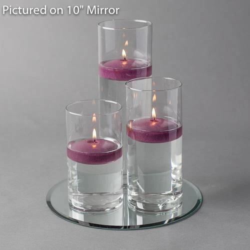 Eastland Round Mirror And Cylinder Vase Centerpiece With Richland 3" Floating Candles Set Of 7 17 Eastland Round Mirror And Cylinder Vase Centerpiece With Richland 3" Floating Candles Set Of 7 - Image 15