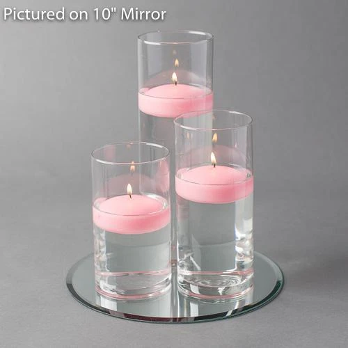 Eastland Round Mirror And Cylinder Vase Centerpiece With Richland 3" Floating Candles Set Of 7 7 Eastland Round Mirror And Cylinder Vase Centerpiece With Richland 3" Floating Candles Set Of 7 - Image 5