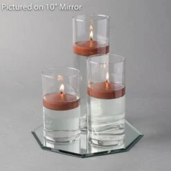 Eastland Octagon Mirror And Cylinder Vase Centerpiece With Richland 3" Floating Candles Set Of 7 23 Eastland Octagon Mirror And Cylinder Vase Centerpiece With Richland 3" Floating Candles Set Of 7 -Candle Decorations 967a4205