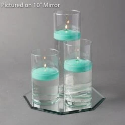 Eastland Octagon Mirror And Cylinder Vase Centerpiece With Richland 3" Floating Candles Set Of 7 19 Eastland Octagon Mirror And Cylinder Vase Centerpiece With Richland 3" Floating Candles Set Of 7 -Candle Decorations 967a4213 edit