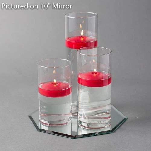 Eastland Octagon Mirror And Cylinder Vase Centerpiece With Richland 3" Floating Candles Set Of 7 9 Eastland Octagon Mirror And Cylinder Vase Centerpiece With Richland 3" Floating Candles Set Of 7 - Image 7