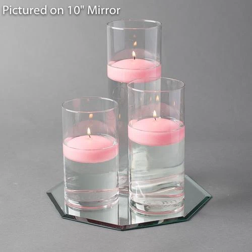 Eastland Octagon Mirror And Cylinder Vase Centerpiece With Richland 3" Floating Candles Set Of 84 5 Eastland Octagon Mirror And Cylinder Vase Centerpiece With Richland 3" Floating Candles Set Of 84 - Image 3