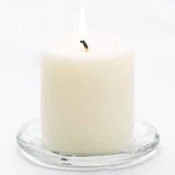 Richland Pillar Candles 3"x3" Light Ivory Set Of 12