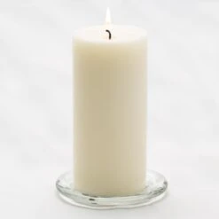 Richland Pillar Candle 3"x6" Light Ivory Set Of 6