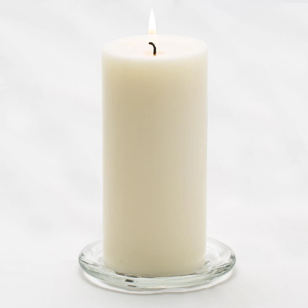 Richland Pillar Candle 6" & Eastland Square Holder 8" Set Of 12 6 Richland Pillar Candle 6" & Eastland Square Holder 8" Set Of 12 - Image 4