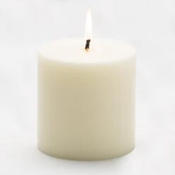 Richland 4" X 4" Light Ivory Pillar Candles Set Of 6
