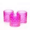 Richland Pink Chunky Honeycomb Glass Votive & Tealight Holder Set Of 6 1 Richland Pink Chunky Honeycomb Glass Votive & Tealight Holder Set Of 6 -Candle Decorations 967a5644