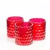 Richland Red Chunky Honeycomb Glass Votive & Tealight Holder Set Of 24 -Candle Decorations 967a5646 3 1