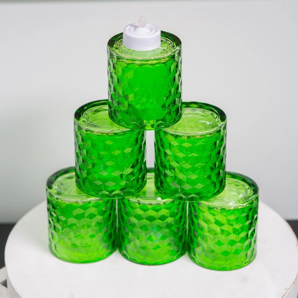 Richland Green Chunky Honeycomb Glass Votive & Tealight Holder Set Of 48 4 Richland Green Chunky Honeycomb Glass Votive & Tealight Holder Set Of 48 - Image 2