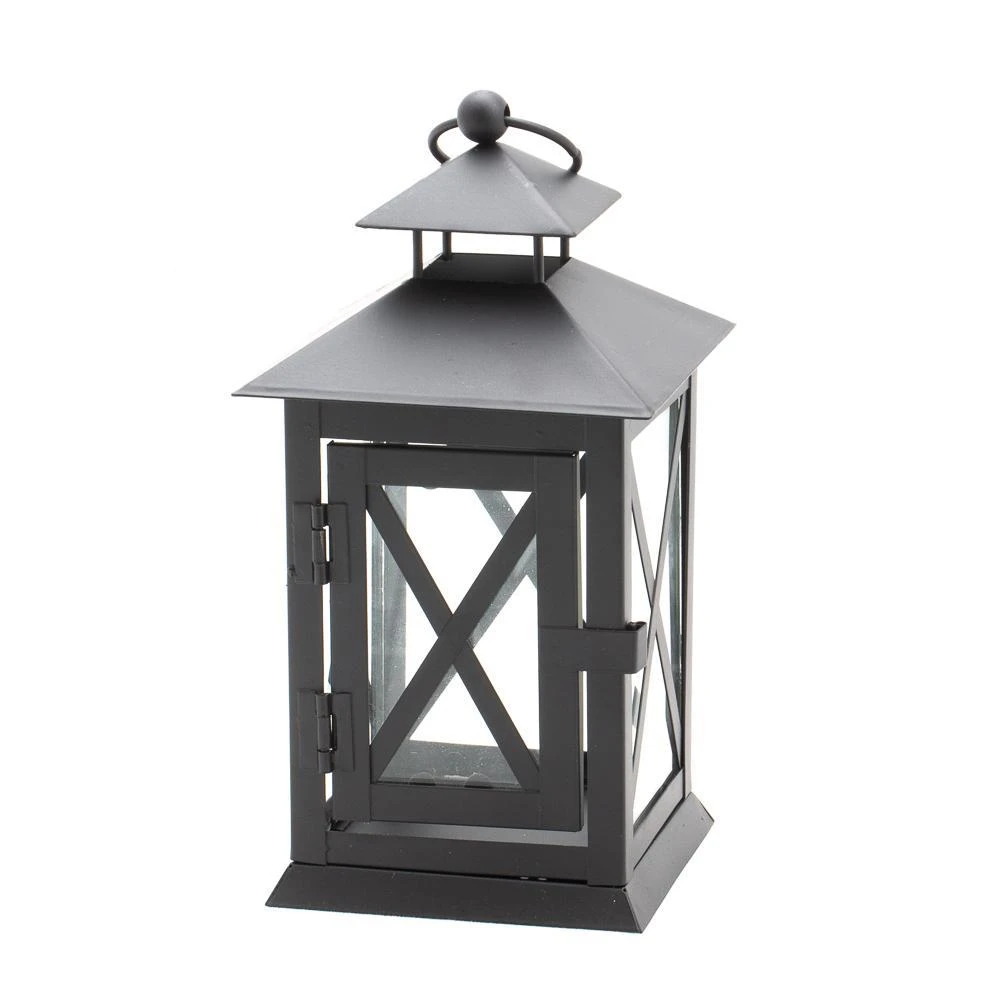 Richland Noble Lantern Black Metal 7" Set Of 6 4 Richland Noble Lantern Black Metal 7" Set Of 6 - Image 2