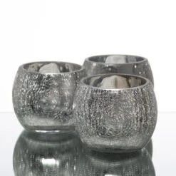 Richland Silver Crackle Hurricane Holder Set Of 48 -Candle Decorations 967a6202 edit 1