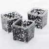 Richland Votive Holder Square Black Lace Set Of 72