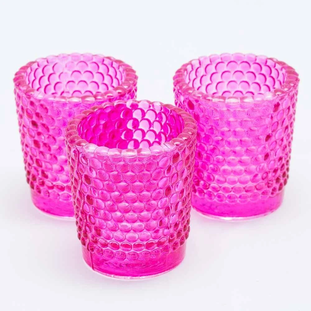 Richland Votive Holder Hobnail Pink Set Of 12 3 Richland Votive Holder Hobnail Pink Set Of 12