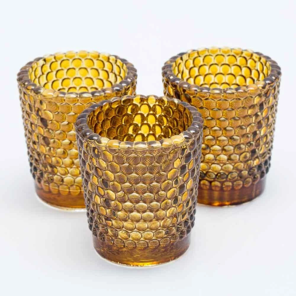 Richland Votive Holder Hobnail Amber Set Of 12 3 Richland Votive Holder Hobnail Amber Set Of 12