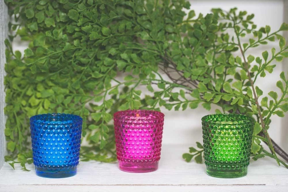 Richland Votive Holder Hobnail Pink Set Of 72 4 Richland Votive Holder Hobnail Pink Set Of 72 - Image 2